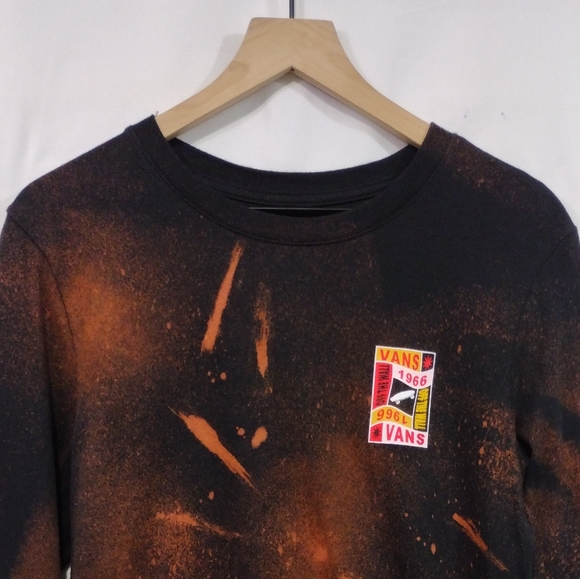 Vans Off The Wall Graphic Retro Shirt Womens M Boho Casual Comfy Streetwear - Picture 3 of 9